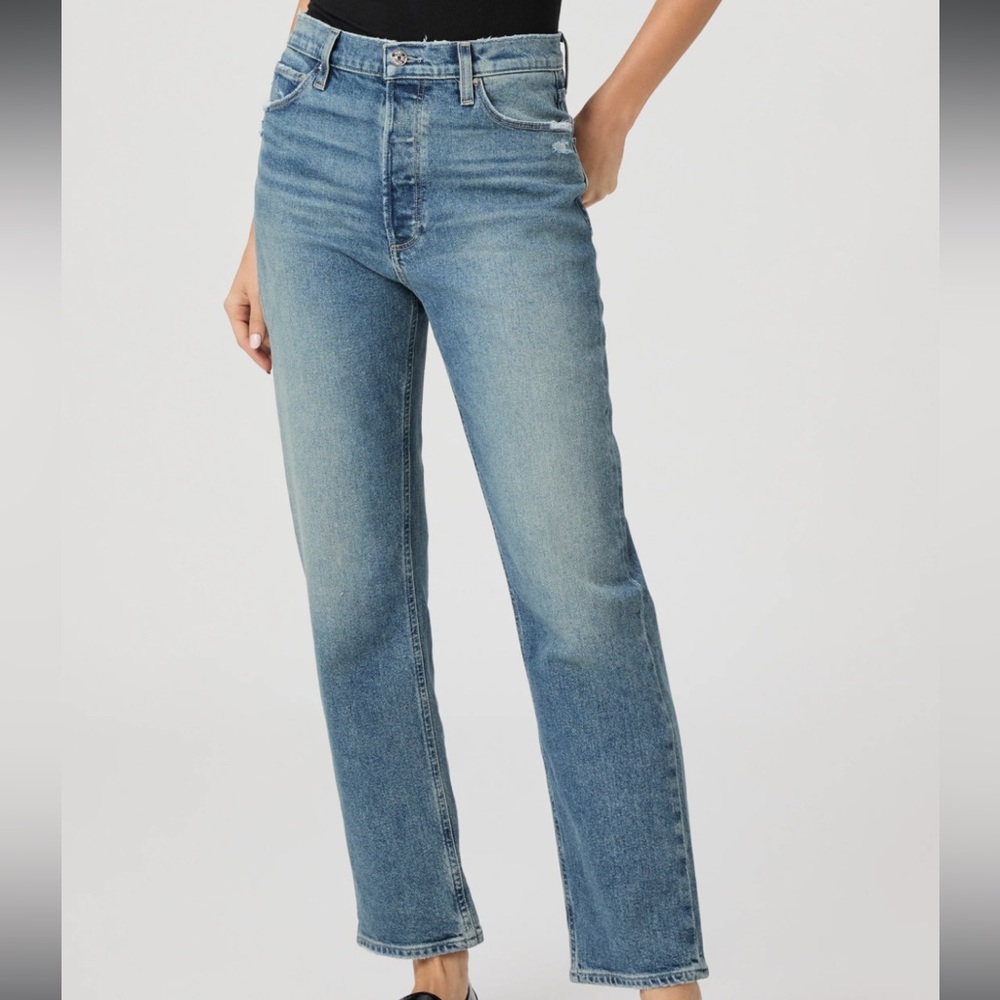 Paige Sawyer Straight Jean in Storybook Distressed